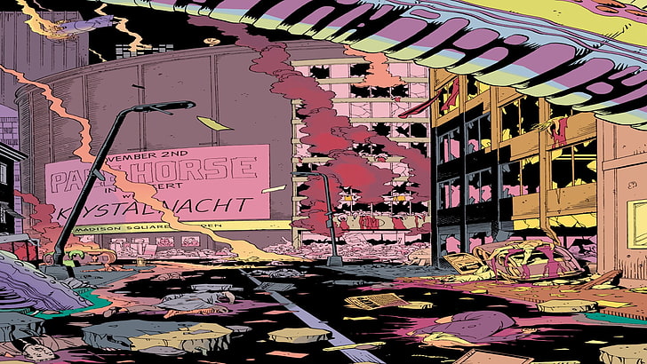 Watchmen, comics, destruction, HD wallpaper