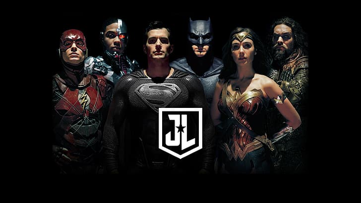Лига Справедливости Зака ​​Снайдера, Супермен, Бэтмен, Чудо-женщина, Флэш, Киборг (DC Comics), Аквамен, HD обои