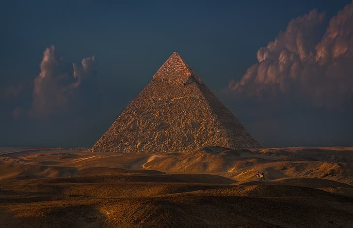 Wolken, Pyramide, John-Mei Zhong, Cheops, Хеопс, HD-Hintergrundbild