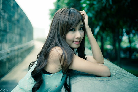 Asiáticos, mulheres, retrato, Zhang Ya Zhu, HD papel de parede HD wallpaper