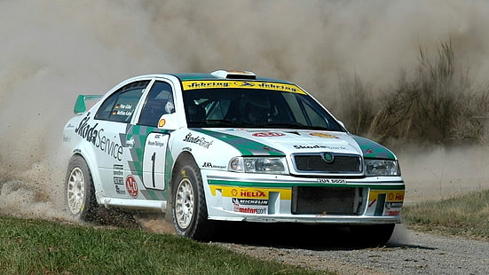 스코다 옥타비아 WRC (1U) '1999-2003, WRC, 옥타비아, 스포츠, 스코다, 자동차, 랠리, HD 배경 화면 HD wallpaper