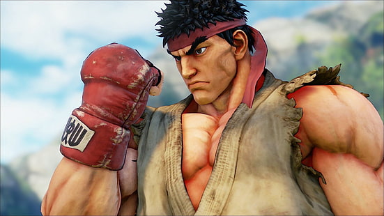Street Fighter Ryu Hintergrundbild, Street Fighter V, Dimps Corporation, Capcom, HD-Hintergrundbild HD wallpaper