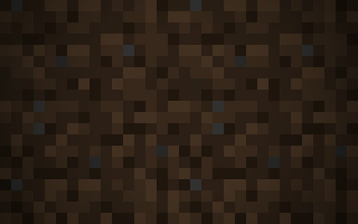 background, Dirt, Minecraft, minimalistic, Pixelation, Pixels, Simple, HD wallpaper