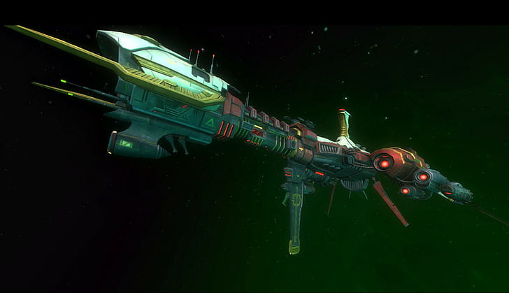 wildstar spaceship video games mmorpg space, HD wallpaper