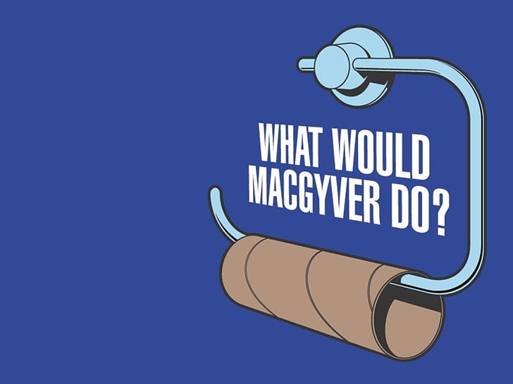text toilet paper blue background macgyver 1024x768  Entertainment Funny HD Art , text, toilet paper, HD wallpaper