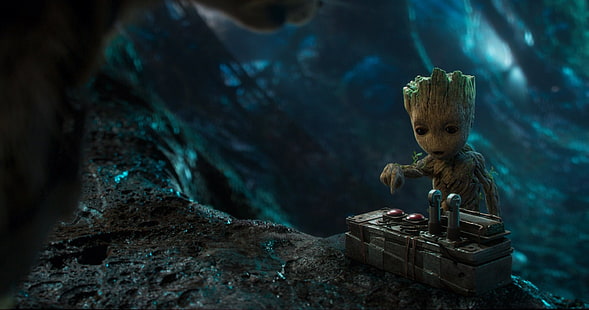 Movie, Guardians of the Galaxy Vol. 2, Groot, HD wallpaper HD wallpaper