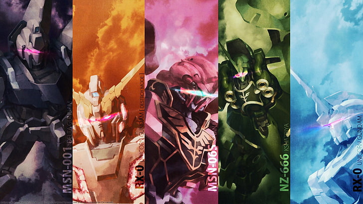 Аниме, мобильный костюм Gundam Unicorn, HD обои