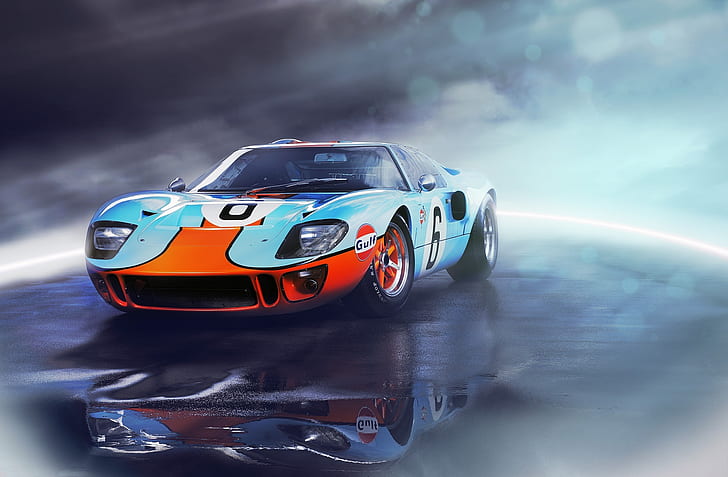 Ford, front, GT40, HD wallpaper
