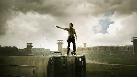 The Walking Dead Rick Grimes fondo de pantalla, The Walking Dead, Fondo de pantalla HD HD wallpaper