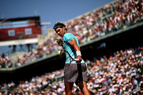 Rafael Nadal, pierwsza rakieta świata, Rafael Nadal Parera, hiszpański tenisista, Tapety HD HD wallpaper
