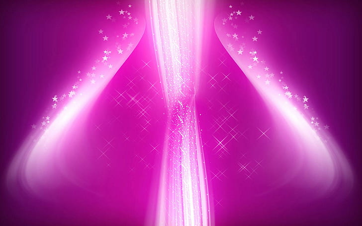 Pink Glow Abstract, pink, glow, abstract, 3d and abstract, HD wallpaper