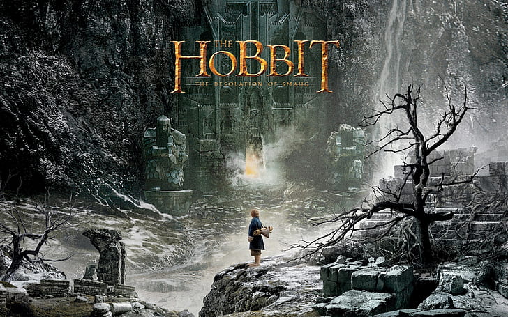 Le Hobbit: la désolation de Smaug 2013, l'affiche du film hobbie, Hobbit, Désolation, Smaug, 2013, Fond d'écran HD