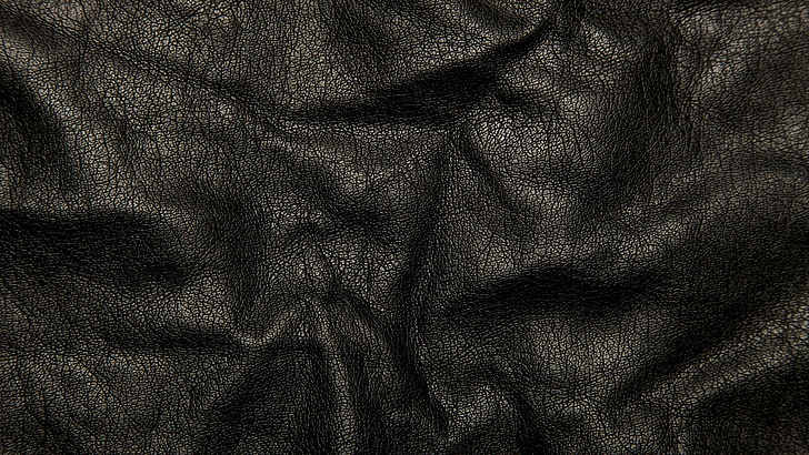 leather, black, texture, cracks, HD wallpaper