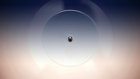 Musik, Vinyl, DJ, blau, weiß, Plattenspieler, HD-Hintergrundbild HD wallpaper