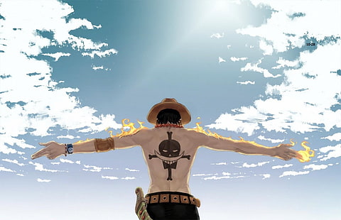One Piece, Portgas D. Ace, anime, HD papel de parede HD wallpaper