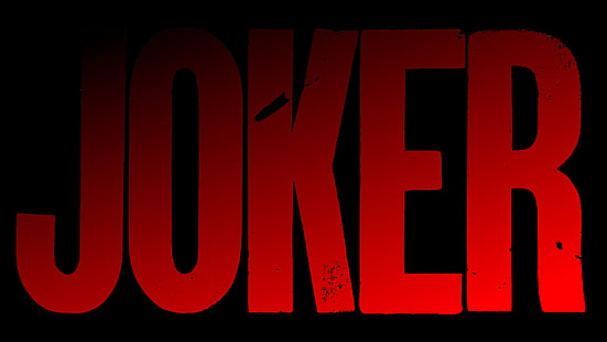 Joker, Joaquin Phoenix, scuro, rosso, semplice, testo, 9 (film), dceu, Batman, Sfondo HD HD wallpaper