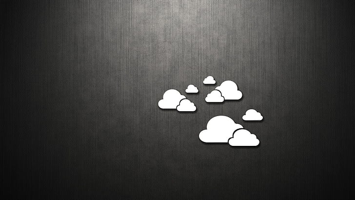 الغيوم أضيق الحدود المعدنية الداكنة الفن البسيط HD الفن ، الغيوم ، أضيق الحدود، خلفية HD
