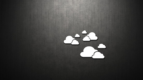 الغيوم أضيق الحدود المعدنية الداكنة الفن البسيط HD الفن ، الغيوم ، أضيق الحدود، خلفية HD HD wallpaper