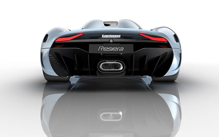 2015, Koenigsegg Regera, Tampak Belakang, Mobil Sport, 2015, koenigsegg regera, tampilan belakang, mobil sport, Wallpaper HD