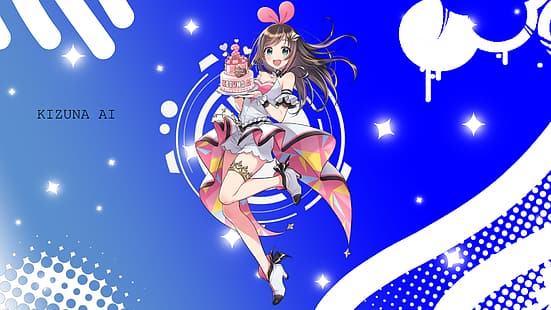 Kizuna Ai, filles d'anime, Fond d'écran HD HD wallpaper