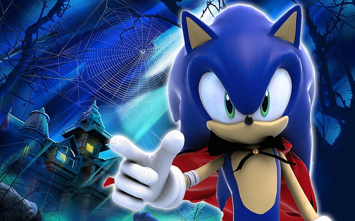 Sonic the Hedgehog wallpaper, Sonic the Hedgehog, Halloween, HD wallpaper