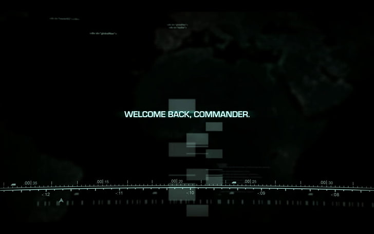 flat screen television, Commander, black, Command and Conquer, typography, simple, HD wallpaper