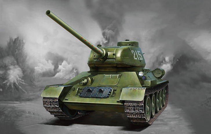 URSS, T-34, El ejército rojo, T-34/85, 85 mm, El tanque principal, Instrumento C, El tanque masivo, Fondo de pantalla HD