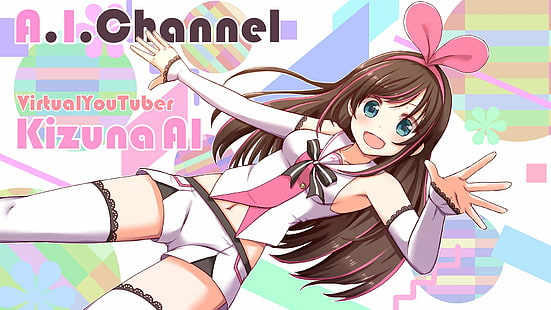 Anime, Canal AI, Kizuna AI, HD papel de parede HD wallpaper