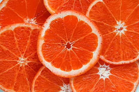 нарязани портокалови плодове от лайм, портокал, цитрусови плодове, зрели плодове, HD тапет HD wallpaper