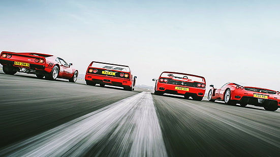 ferrari 288 gto, състезателни, Ferrari Enzo, път, Ferrari F50, Ferrari F40, италиански, Ferrari, HD тапет HD wallpaper