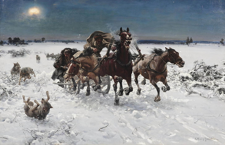 Альфред Ковальский-Веруш, классическое искусство, произведение искусства, польский, HD обои