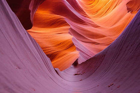 nature, rock, USA, canyon, valley, rock formation, landscape, Antelope Canyon, HD wallpaper HD wallpaper