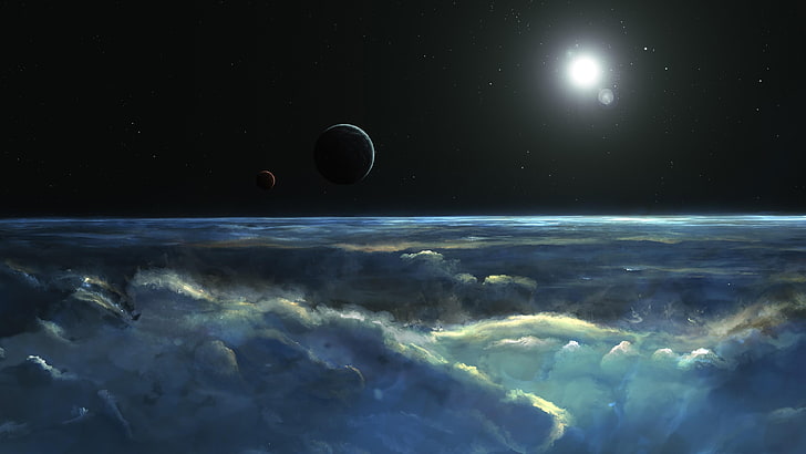 atmosphäre, weltraum, himmel, planet, universum, astronomisches objekt, nacht, weltraum, HD-Hintergrundbild
