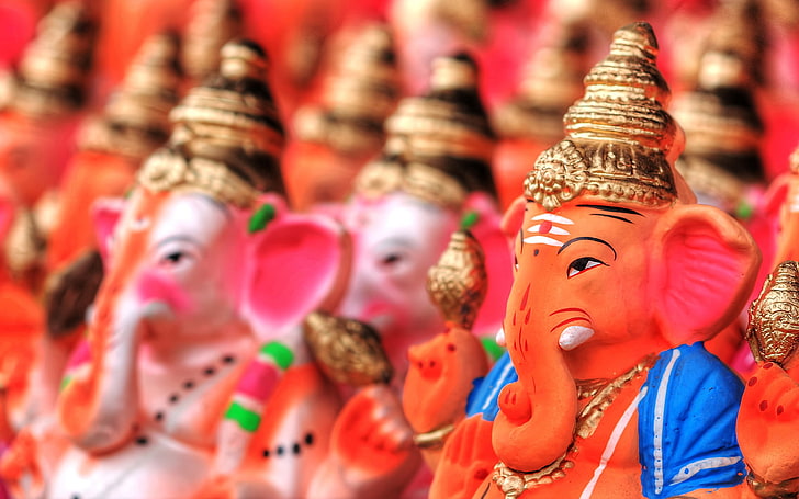 Posągi Lord Ganesh na prezenty, figurka Ganesha, festiwale / święta, Bóg, Ganesha, statua, pan, ganesh chaturthi, Tapety HD
