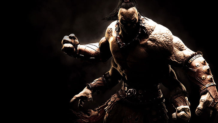 Mortal Kombat 10 fondo de pantalla de personajes, Goro, Mortal Kombat, Mortal Kombat X, videojuegos, Fondo de pantalla HD
