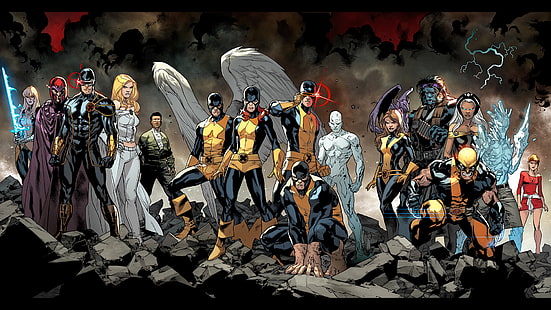 X-Men Marvel HD, avenger heroes, cartoon/comic, marvel, x, men, HD wallpaper HD wallpaper