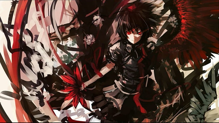 schwarzhaarige männliche Anime-Charaktertapete, Touhou, HD-Hintergrundbild
