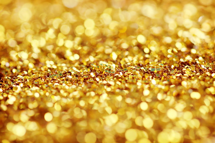 gold-colored accessories, background, gold, texture, sequins, HD wallpaper