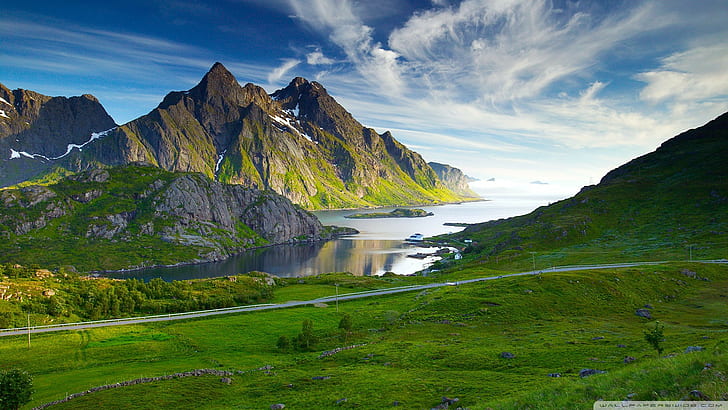 北欧の風景山、 HDデスクトップの壁紙