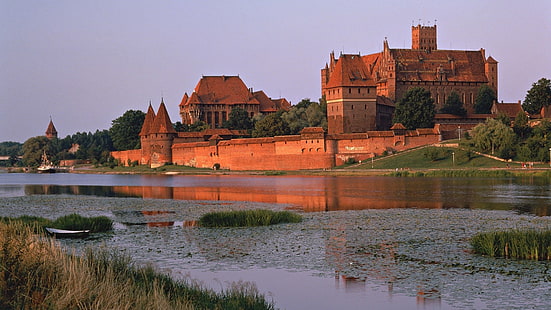 Châteaux, Château de Malbork, Fond d'écran HD HD wallpaper