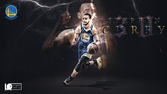 Stephen Curry 2017 Playoffs-2017 NBA Poster Wallpa.., Stephen Curry, HD wallpaper HD wallpaper