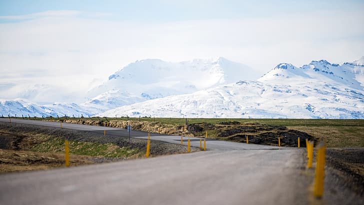 Mýrdalsjökull, landscape, nature, glacier, Iceland, nordic landscapes, HD wallpaper