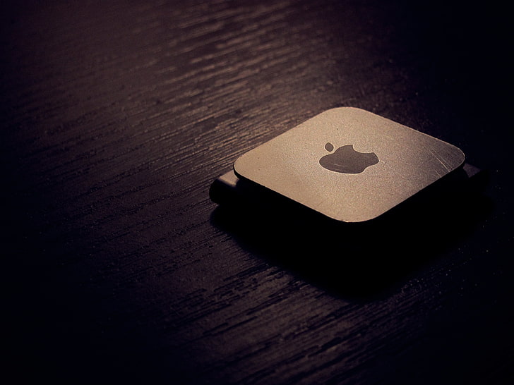 Apple Mac Mini, jabłko, procesor, procesor, drewno, żelazko, Tapety HD