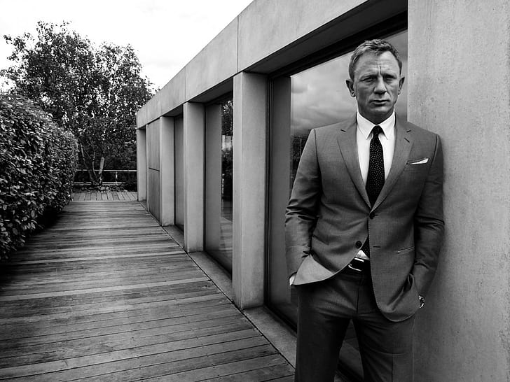 Daniel Craig, einfarbig, HD-Hintergrundbild