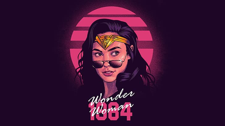 Чудо-женщина, 2021, 1984, супергерой, фильмы, 4K, Галь Гадот, произведение искусства, HD обои