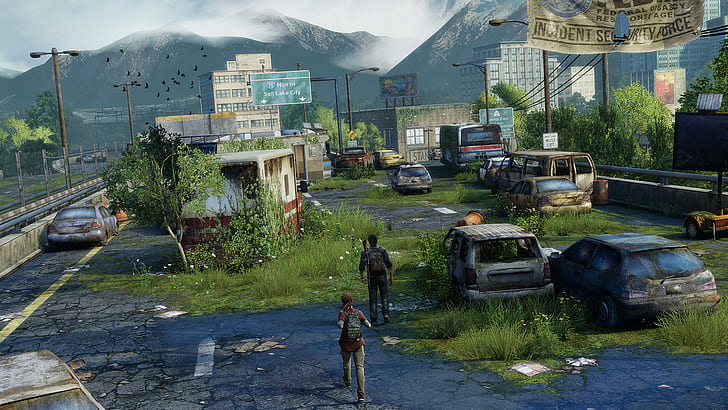 bro, staden, Ellie, The Last of Us, Joel, några av oss, HD tapet