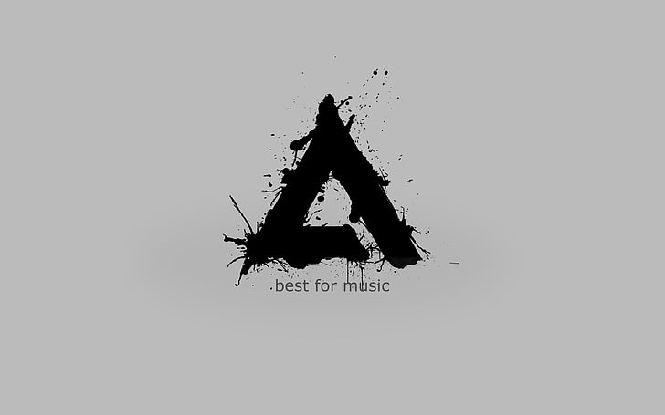 ilustrasi segitiga hitam, musik, pemutar, ikon, Logo, AIMP3, AIMP, Wallpaper HD