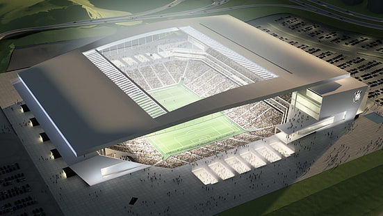 Stadion, Arena Corinthians, Sao Paulo, Brasilien, HD-Hintergrundbild HD wallpaper