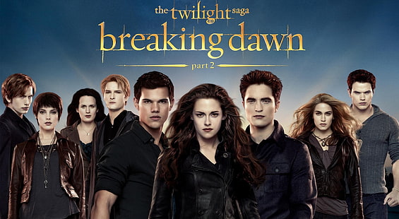 The Twilight Saga Breaking Dawn Part 2, The Twilight Saga Breaking Down Part 2 poster del film, Movies, Twilight, 2012, la saga di twilight, all'alba, Sfondo HD HD wallpaper