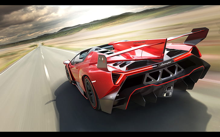 Roadster, Lamborghini, 2014, Veneno, Tapety HD